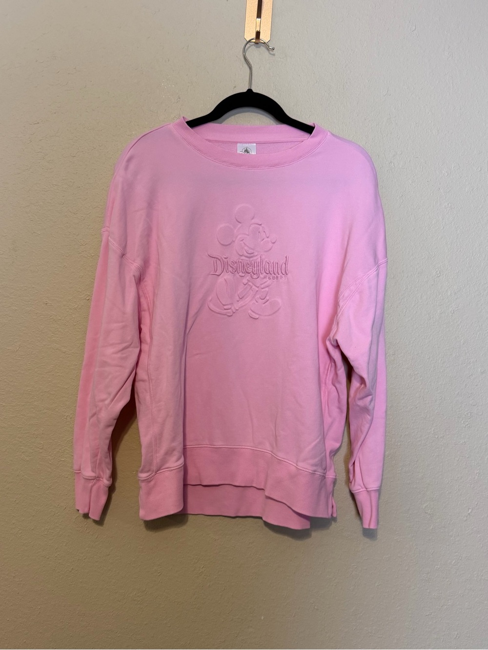 Disneyland Mickey Mouse Pink Pullover Sweatshirt Size XS